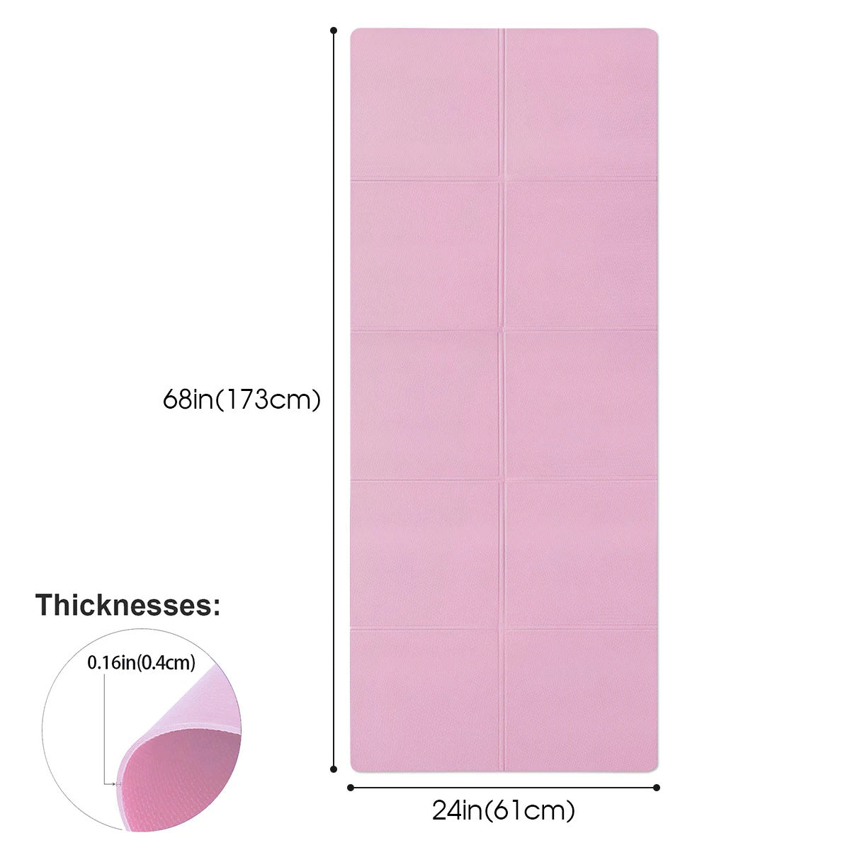 Foldable EVA Yoga Mat