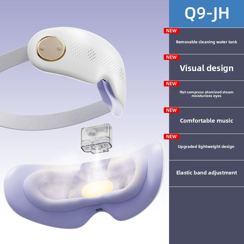Foldable Eye Massager with Steam and Heat Therapy