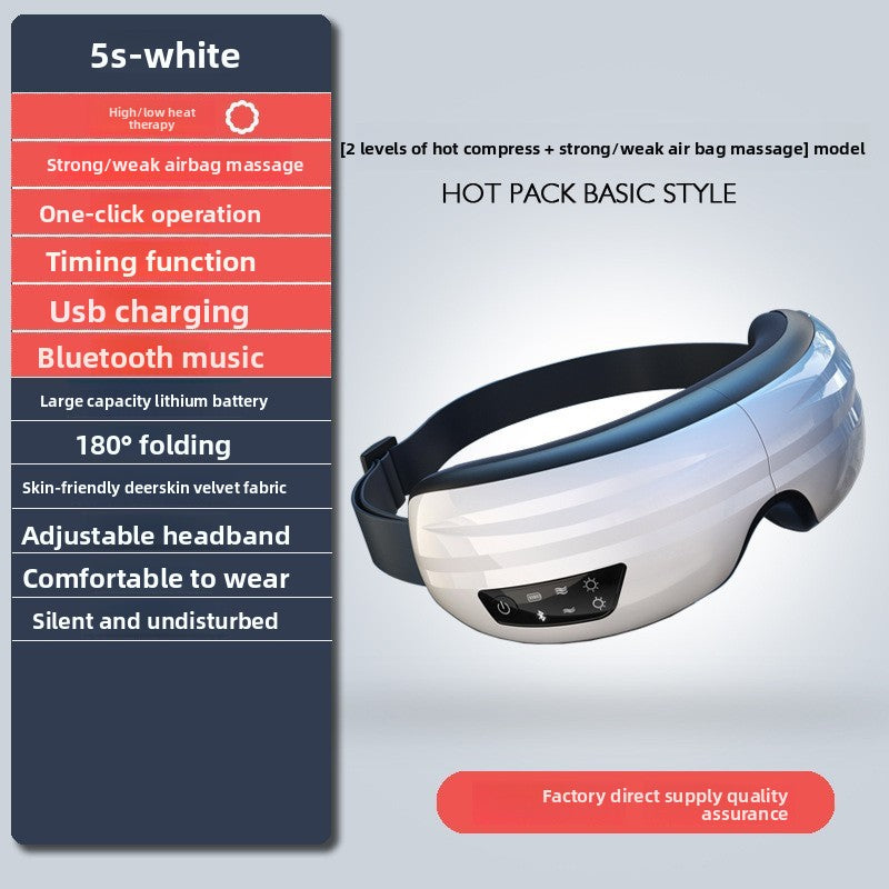 Foldable Eye Massager with Steam and Heat Therapy