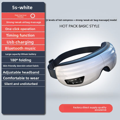 Foldable Eye Massager with Steam and Heat Therapy