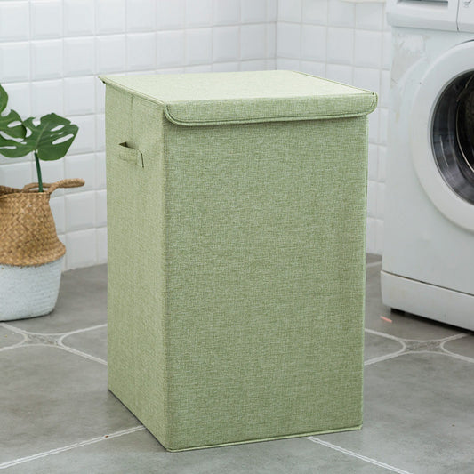 Foldable Fabric Laundry Bin with Lid