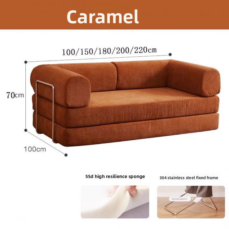 Foldable Fabric Sofa Bed for Small Spaces