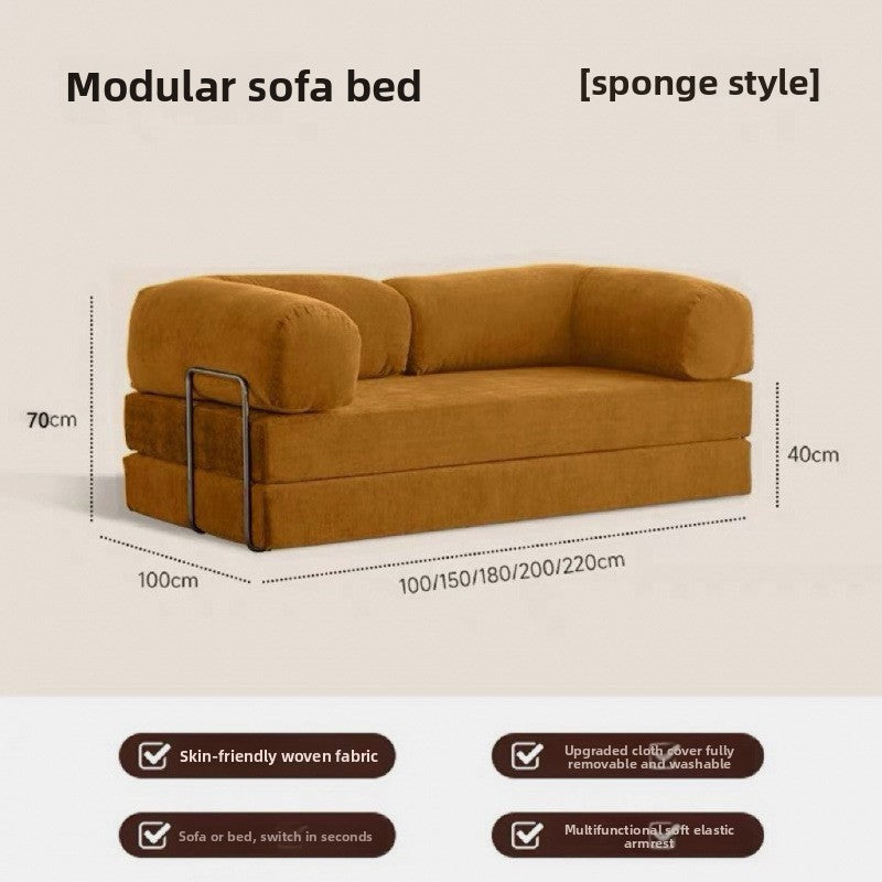 Foldable Fabric Sofa Bed for Small Spaces
