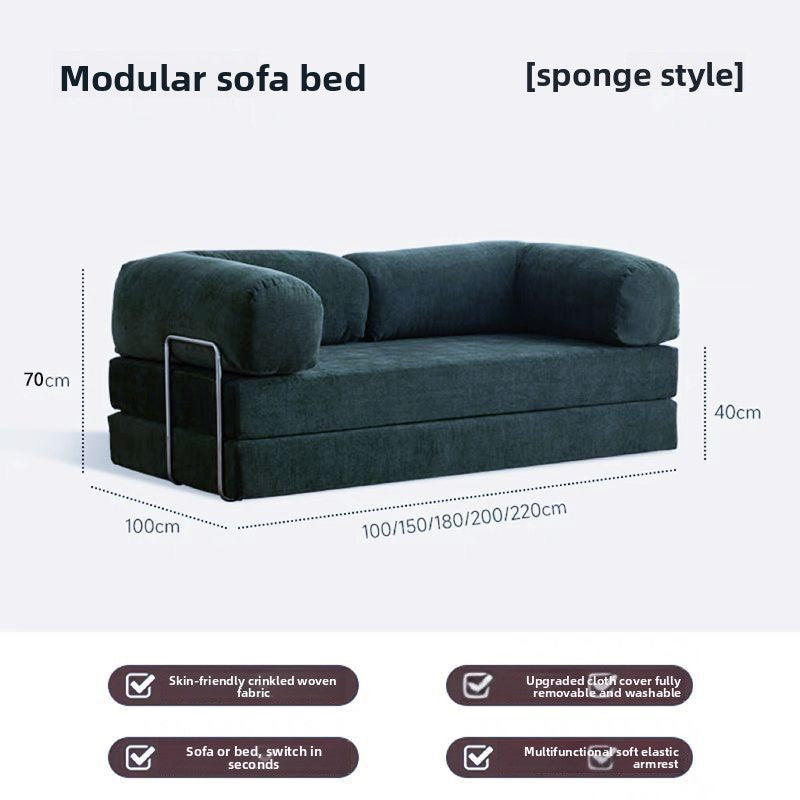 Foldable Fabric Sofa Bed for Small Spaces
