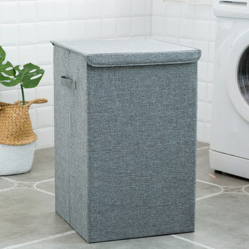 Foldable Fabric Storage Bin with Lid