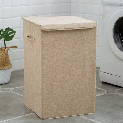 Foldable Fabric Storage Bin with Lid