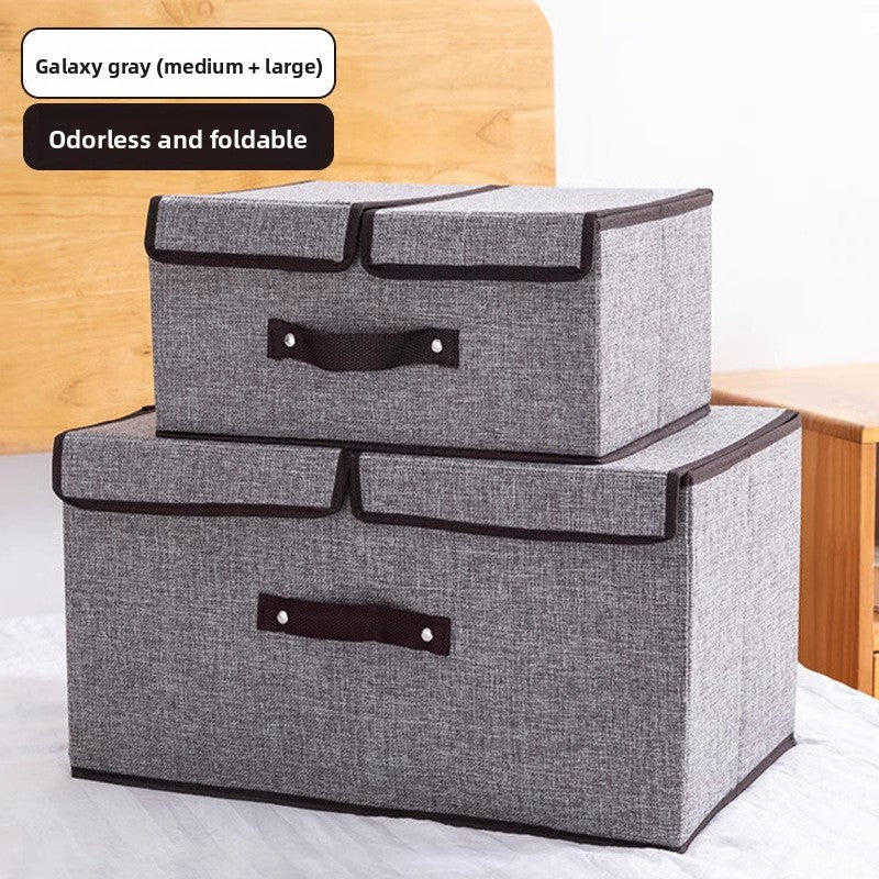 Foldable Fabric Storage Box with Dividers