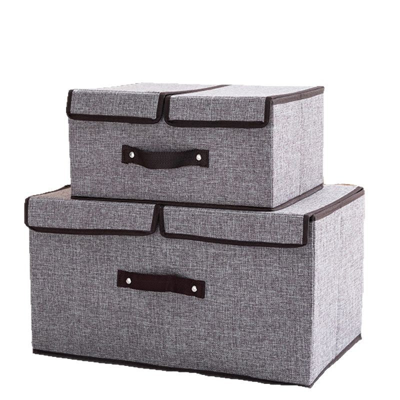 Foldable Fabric Storage Box with Dividers
