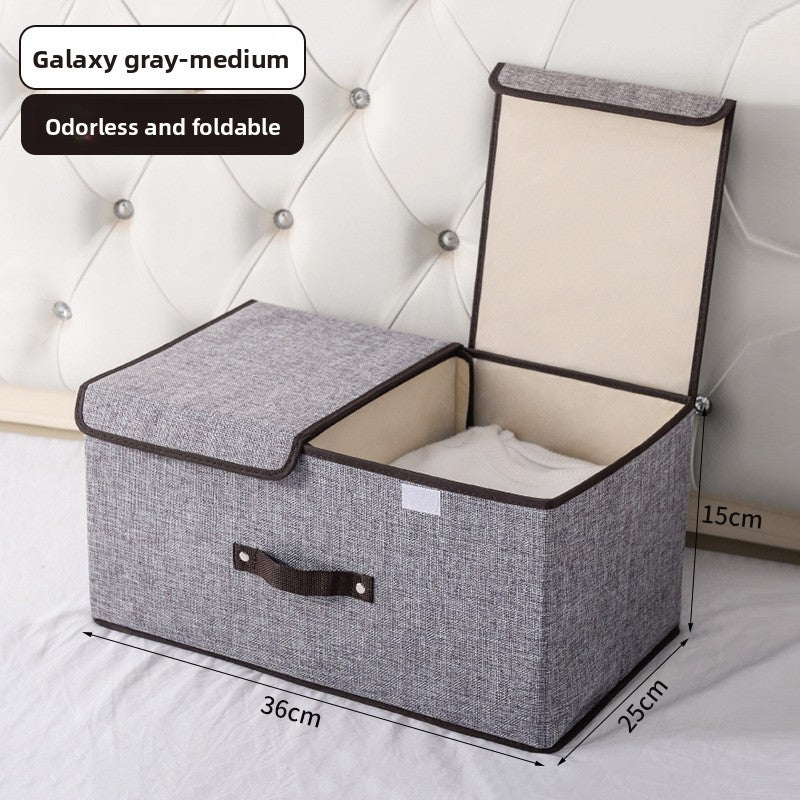 Foldable Fabric Storage Box with Dividers