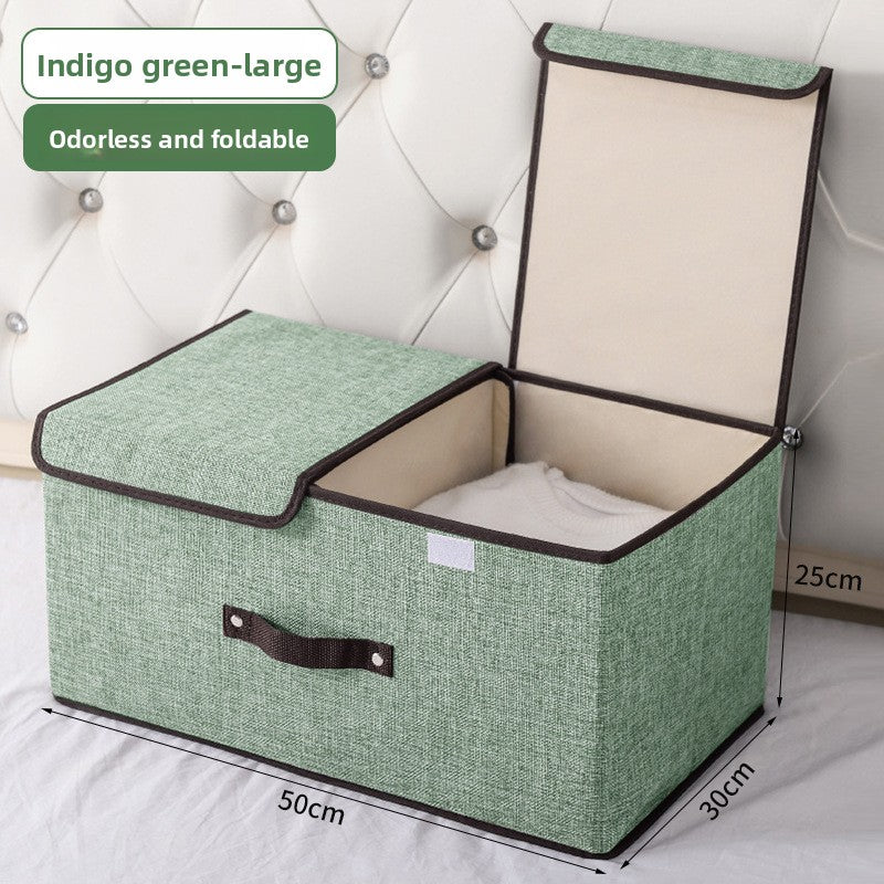 Foldable Fabric Storage Box with Dividers