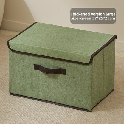 Foldable Fabric Storage Box with Flip Cover