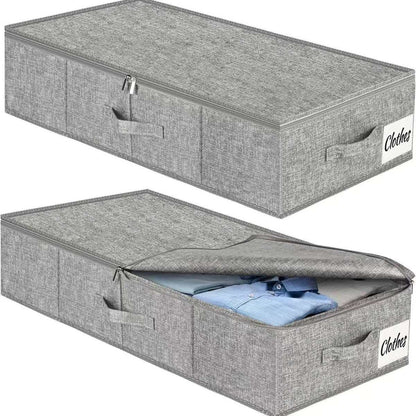 Foldable Fabric Storage Box with Lid