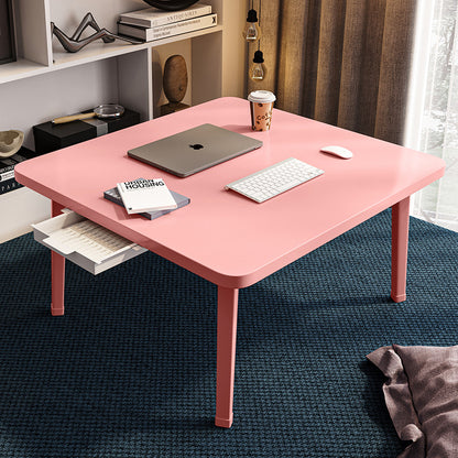 Foldable Floor Table with Drawer