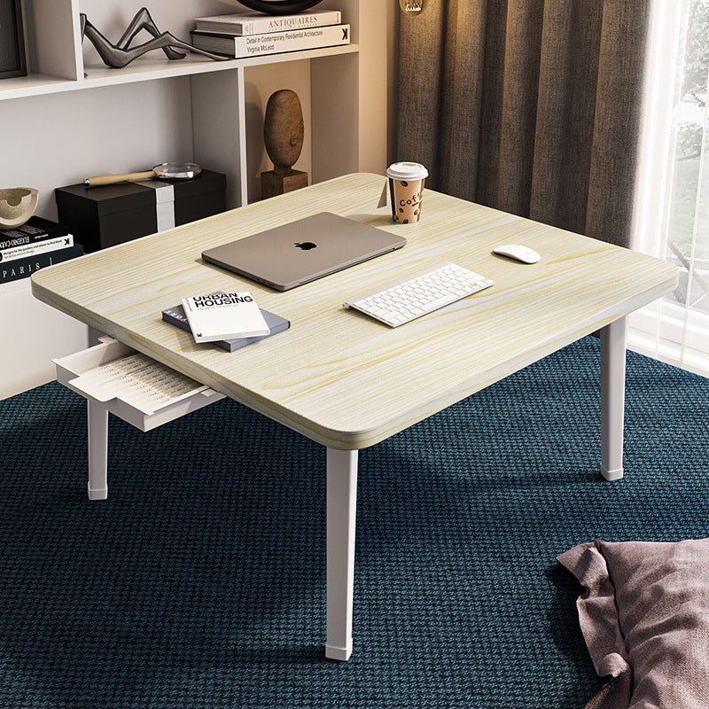 Foldable Floor Table with Drawer