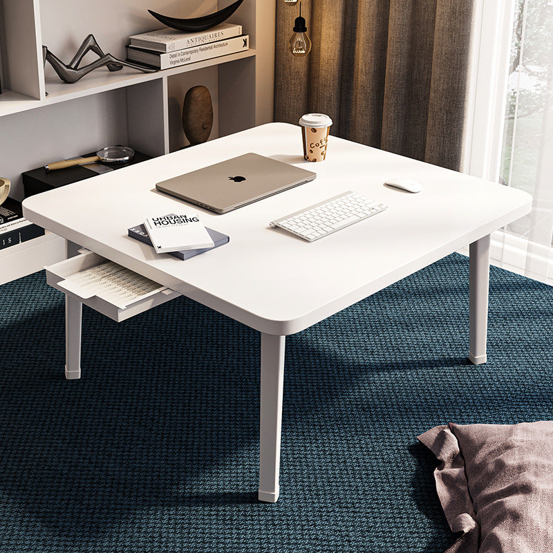 Foldable Floor Table with Drawer