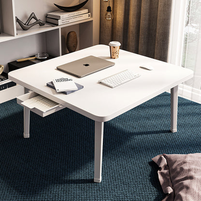 Foldable Floor Table with Drawer