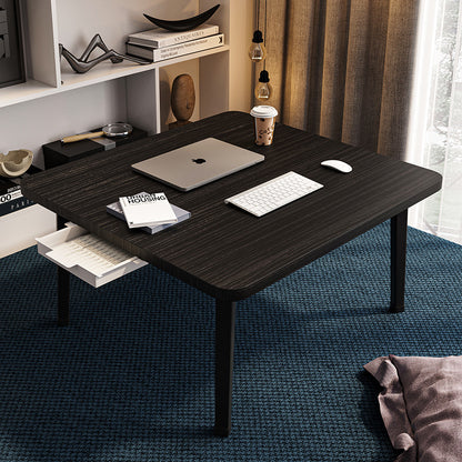 Foldable Floor Table with Drawer