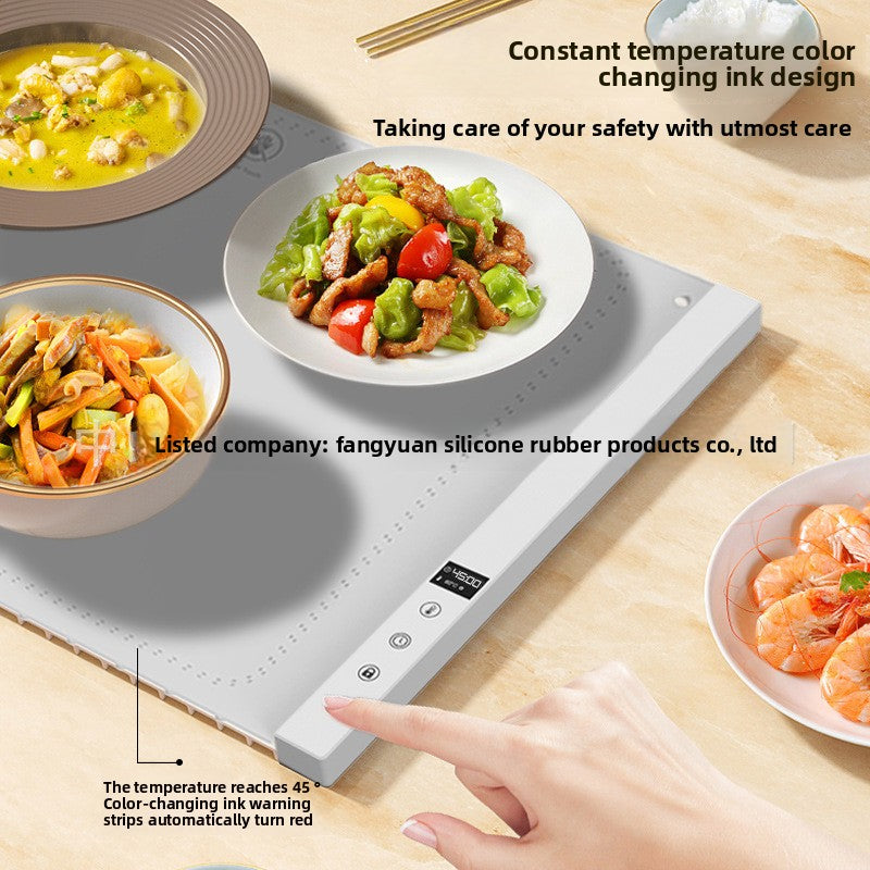 Foldable Food Silicone Heating Pad with Dual Voltage