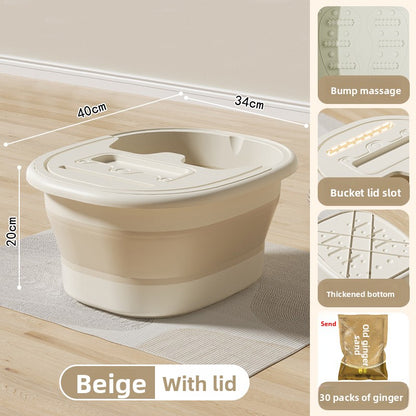 Foldable Foot Soaking Tub with Insulation