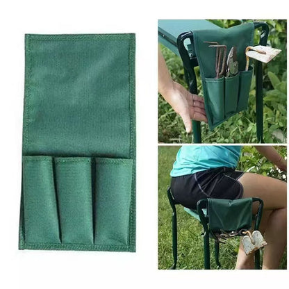 Foldable Gardening Kneeling Stool with Tool Bag
