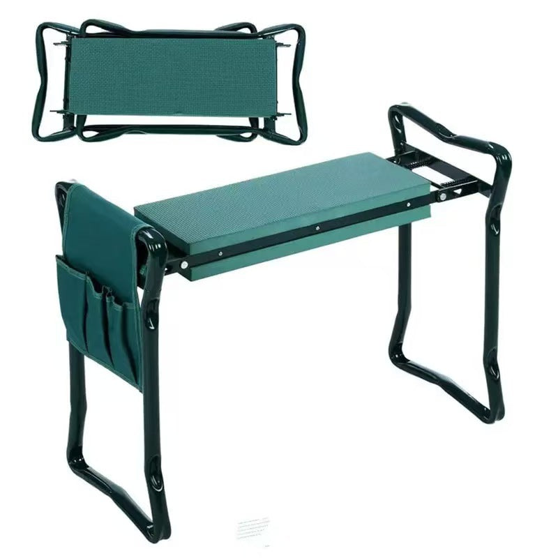 Foldable Gardening Kneeling Stool with Tool Bag