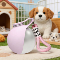 Matte Pink Pet Water Bottle