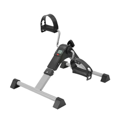 Foldable Home Mini Exercise Bike with Display Screen Leg Trainer Stepper Indoor Rehabilitation Pedal Bike