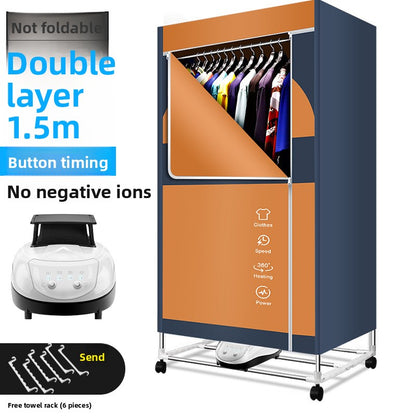Foldable household dryer