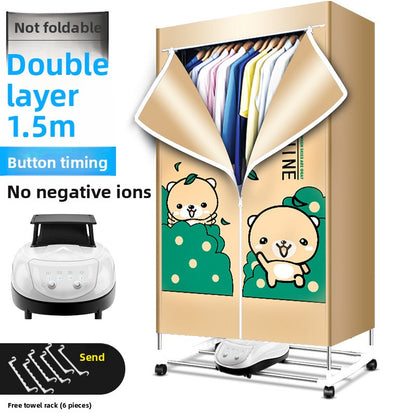 Foldable household dryer