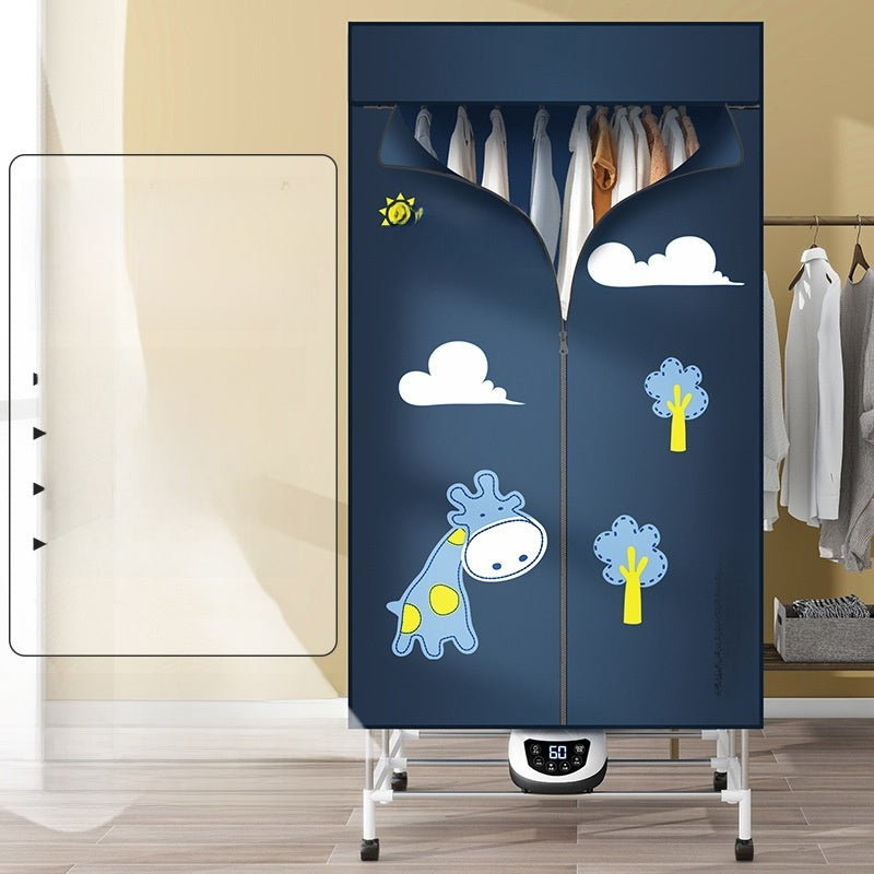 Foldable household dryer