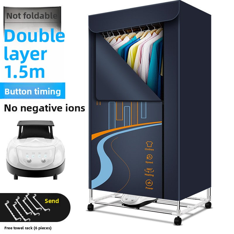 Foldable household dryer