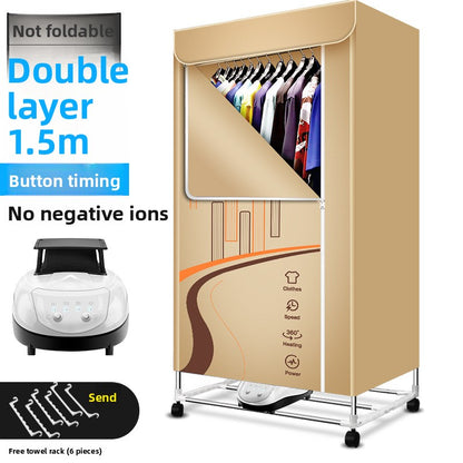 Foldable household dryer