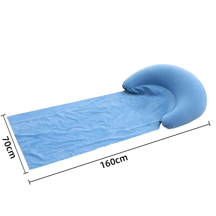 Foldable Inflatable Beach Mat with Pillow and Backrest