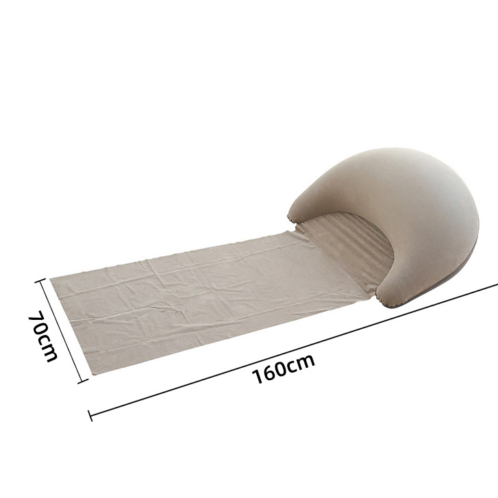 Foldable Inflatable Beach Mat with Pillow and Backrest