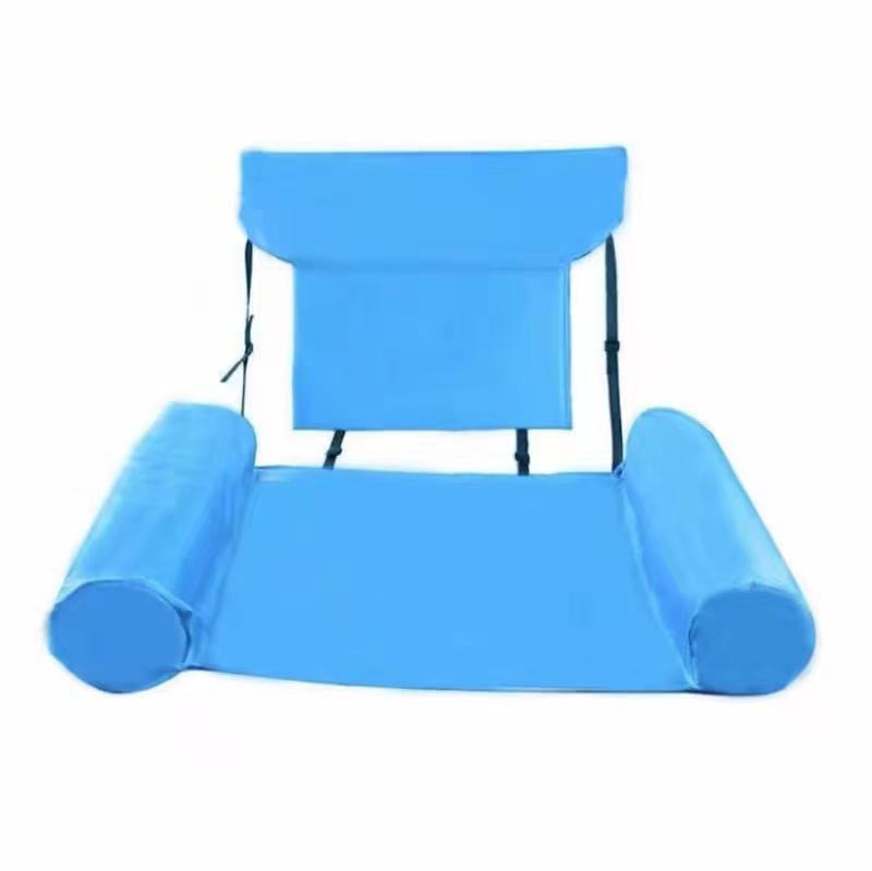 Foldable Inflatable Lounge Chair with Net Hammock