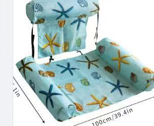 Foldable Inflatable Lounge Chair with Net Hammock