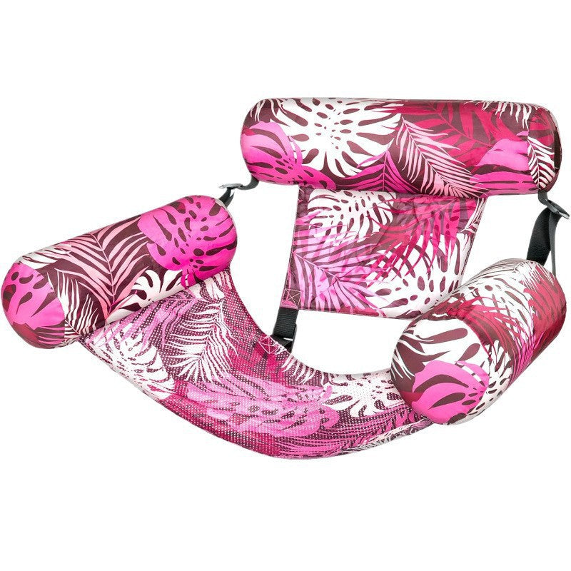 Foldable Inflatable Lounge Chair with Net Hammock