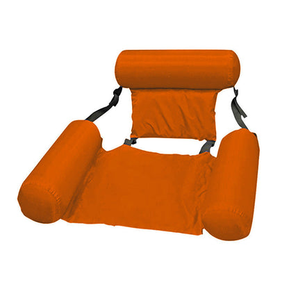 Foldable Inflatable Lounge Chair with Net Hammock