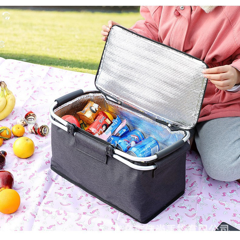 Foldable Insulated Picnic Basket