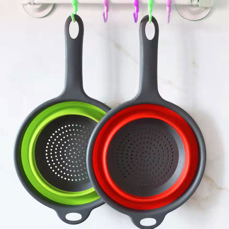 Foldable Kitchen Drain Basket with Handle