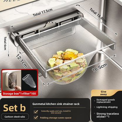 Foldable Kitchen Sink Filter Drain Basket