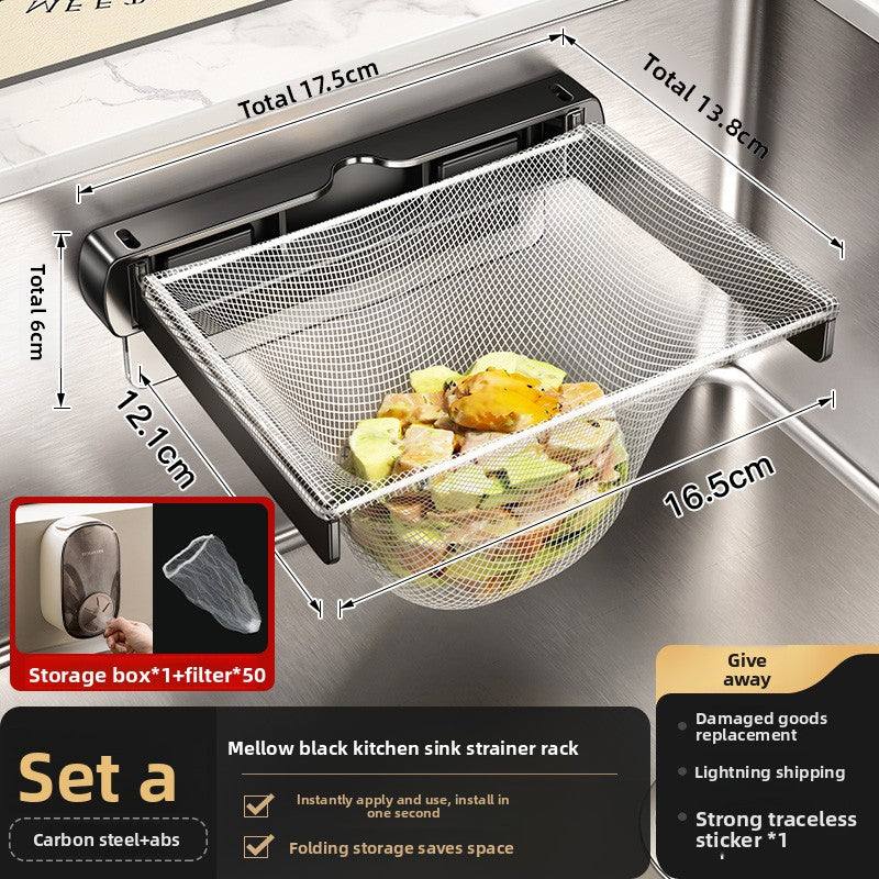 Foldable Kitchen Sink Filter Drain Basket