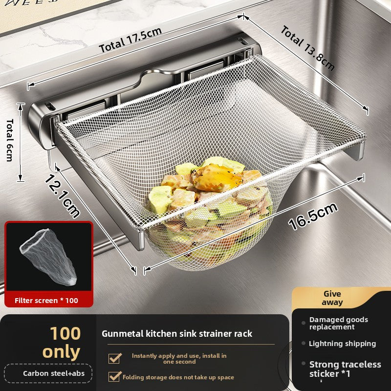 Foldable Kitchen Sink Filter Drain Basket
