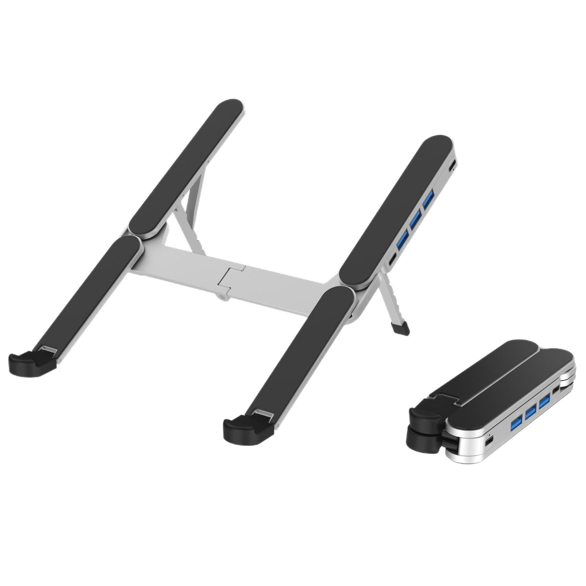 Foldable Laptop Stand with USB 3.0 Hub