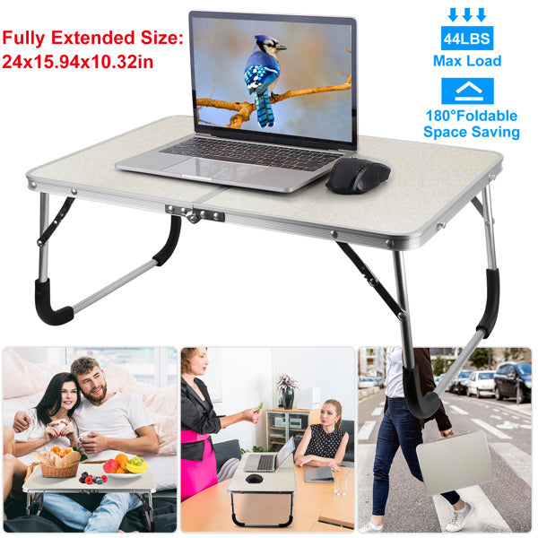 Foldable laptop table