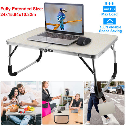 Foldable laptop table