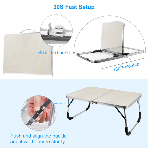 Foldable laptop table