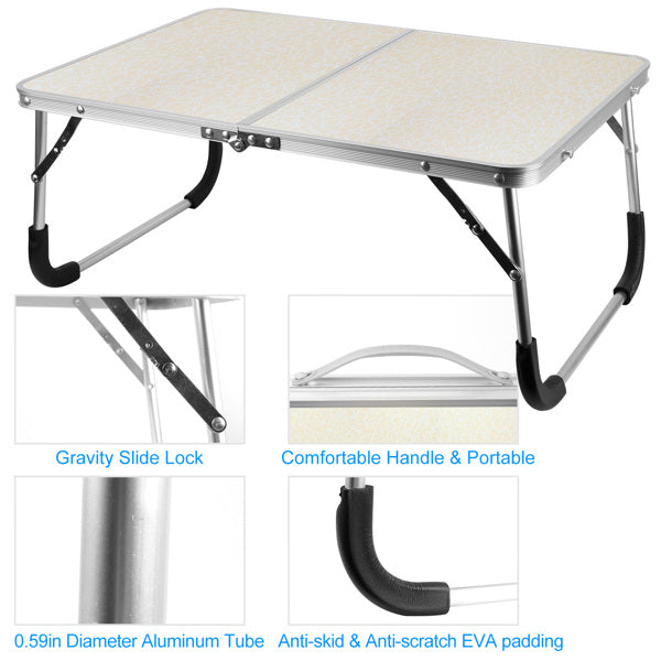 Foldable laptop table