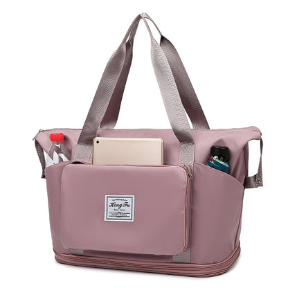 Foldable Large Capacity Travel Bag with Multiple Pockets
