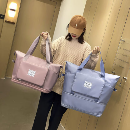 Foldable Large Capacity Travel Bag with Multiple Pockets